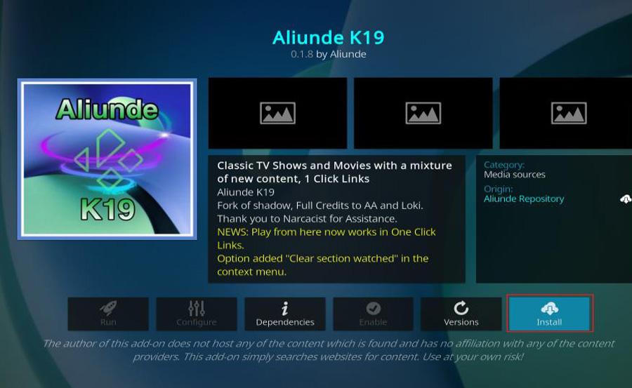 How to Install Aliunde Kodi Addon on FireStick